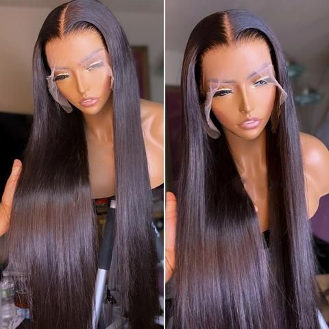 Straight Hair 13x6 Lace Front Wigs Pre Plucked Deep Part Human Hair Wigs