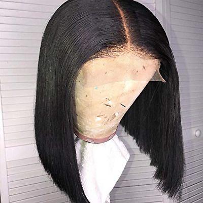 Lace Closure Wig Straight Hair Lace Wigs Human Hair Short Bob Wigs - UWigs