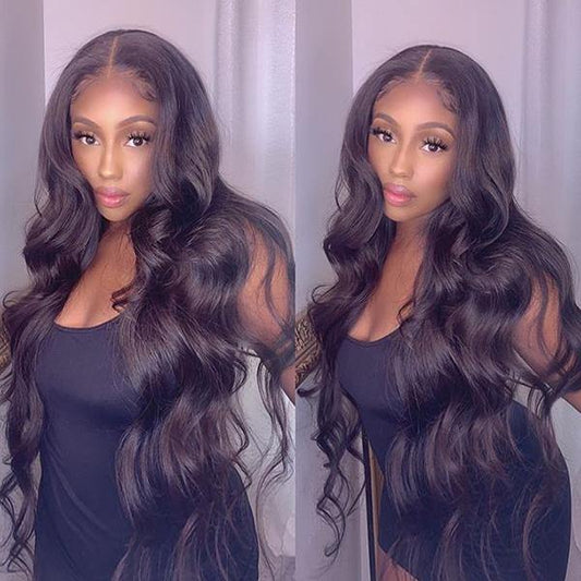 uwigs transparent body wave lace wigs