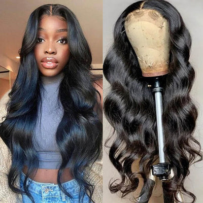body wave lace closure wig for women