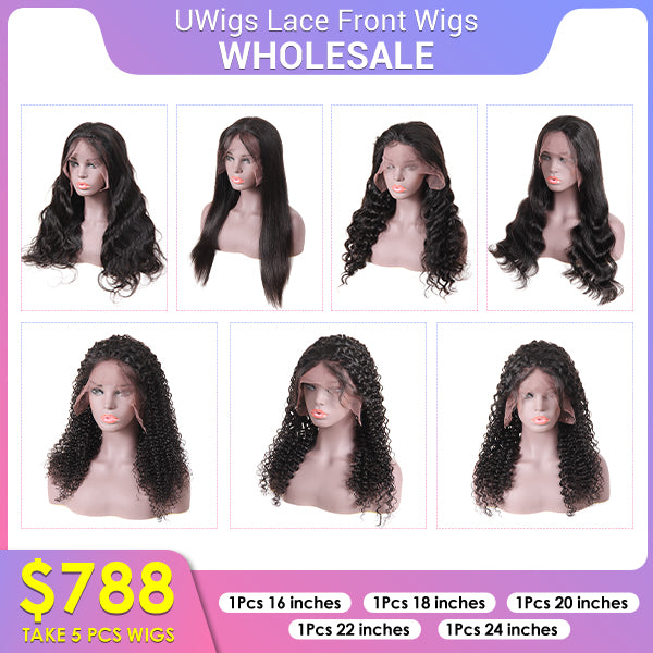 UWigs 13x4 Lace Front Wig Wholesale 5 Pcs
