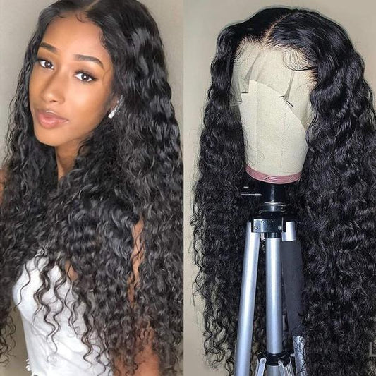 Water Wave Hair HD Lace Wig 13x6 Lace Front Wig 100% Virgin Human Hair Wigs - UWigs