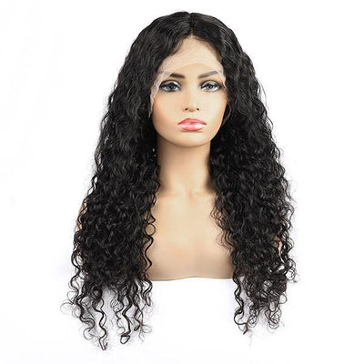 Water Wave Hair Lace Part Wig HD Transparent T Part Wigs - UWigs